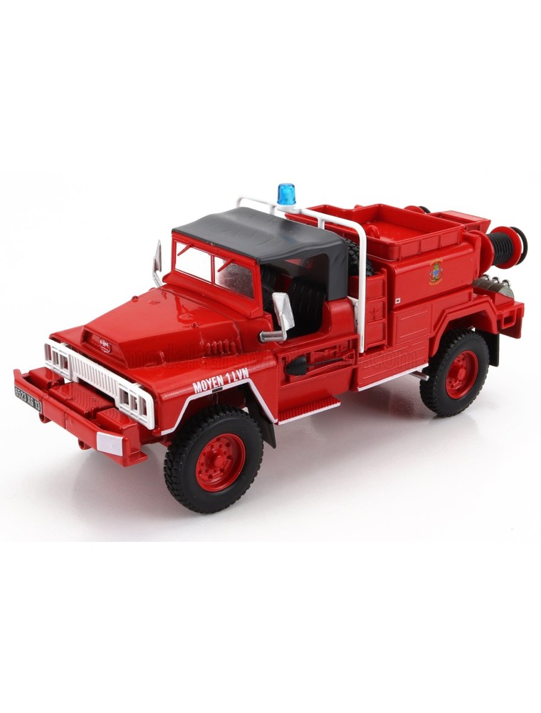 ACMAT - TPK 4x4 TANKER TRUCK 1985 - FIRE ENGINE - VIGILI DEL FUOCO - FEUERWEHR - RED WHITE GREY