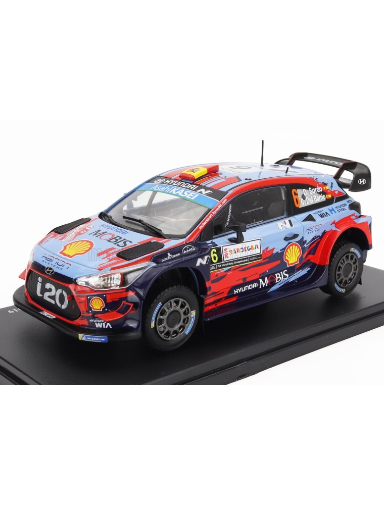 HYUNDAI - i20 WRC N 6 WINNER RALLY SARDINIA ITALY 2019 DANI SORDO - CARLOS DEL BARIO - LIGHT BLUE RED BLACK