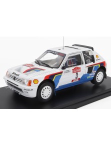 PEUGEOT - 205 T16 N 3 WINNER RALLY SANREMO 1984 A.VATANEN - T.HARRYMAN - WHITE BLUE