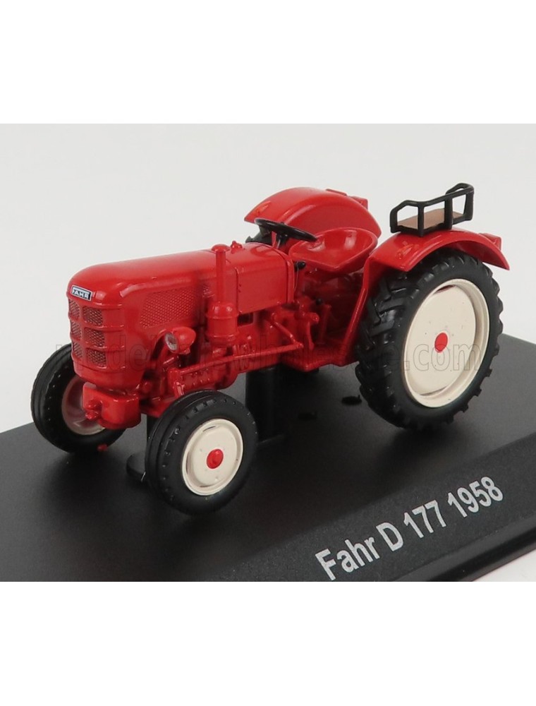 FAHR - D177 TRACTOR 1958 - CON VETRINA - WITH SHOWCASE - ORANGE