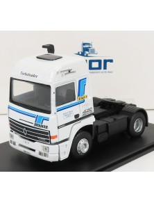 RENAULT - R420 TURBO INTERCOOLER TRACTOR TRUCK 2-ASSI BLANC PIERRE TRANSPORTS 1986 - WHITE