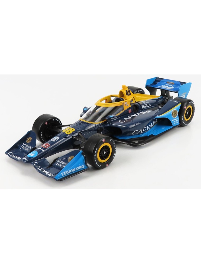 HONDA - TEAM CHIP GANASSI RACING N 48 INDIANAPOLIS INDY 500 INDYCAR SERIES 2021 JIMMIE JOHNSON - BLUE BLACK YELLOW