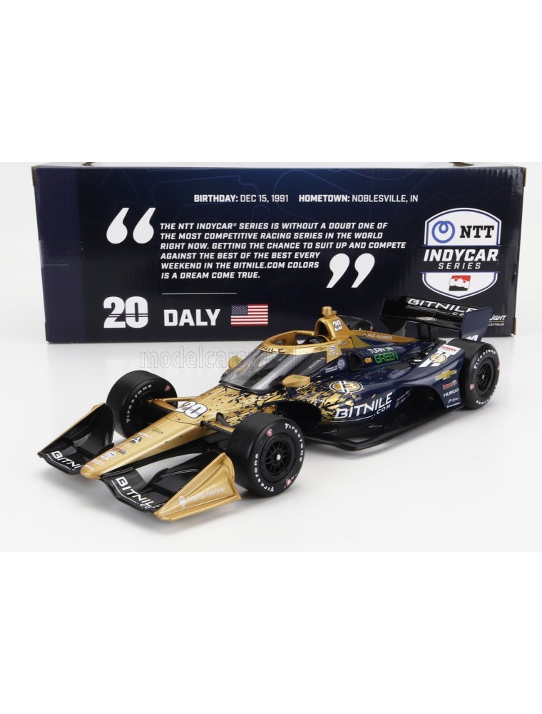 CHEVROLET - TEAM ED CARPENTER RACING N 20 INDIANAPOLIS INDY 500 INDYCAR SERIES 2023 C.DALY - BLUE GOLD