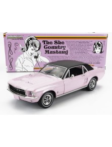 FORD USA - MUSTANG COUPE 1968 - THE SHE COUNTRY MUSTANG - PINK BLACK