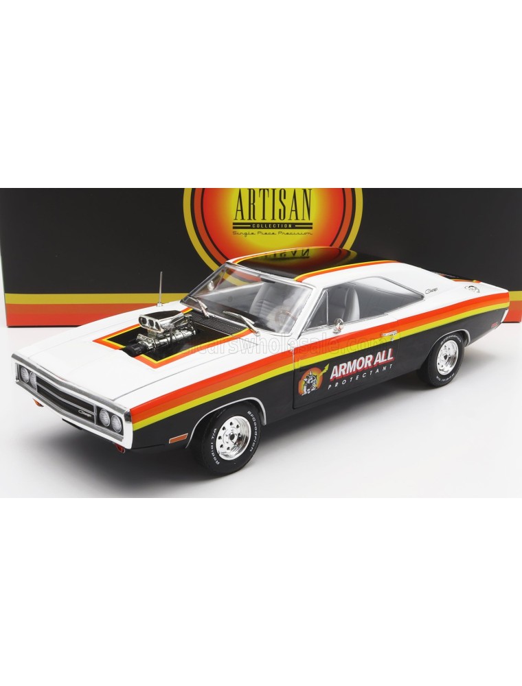 DODGE - CHARGER COUPE 1970 - WHITE BLACK RED YELLOW