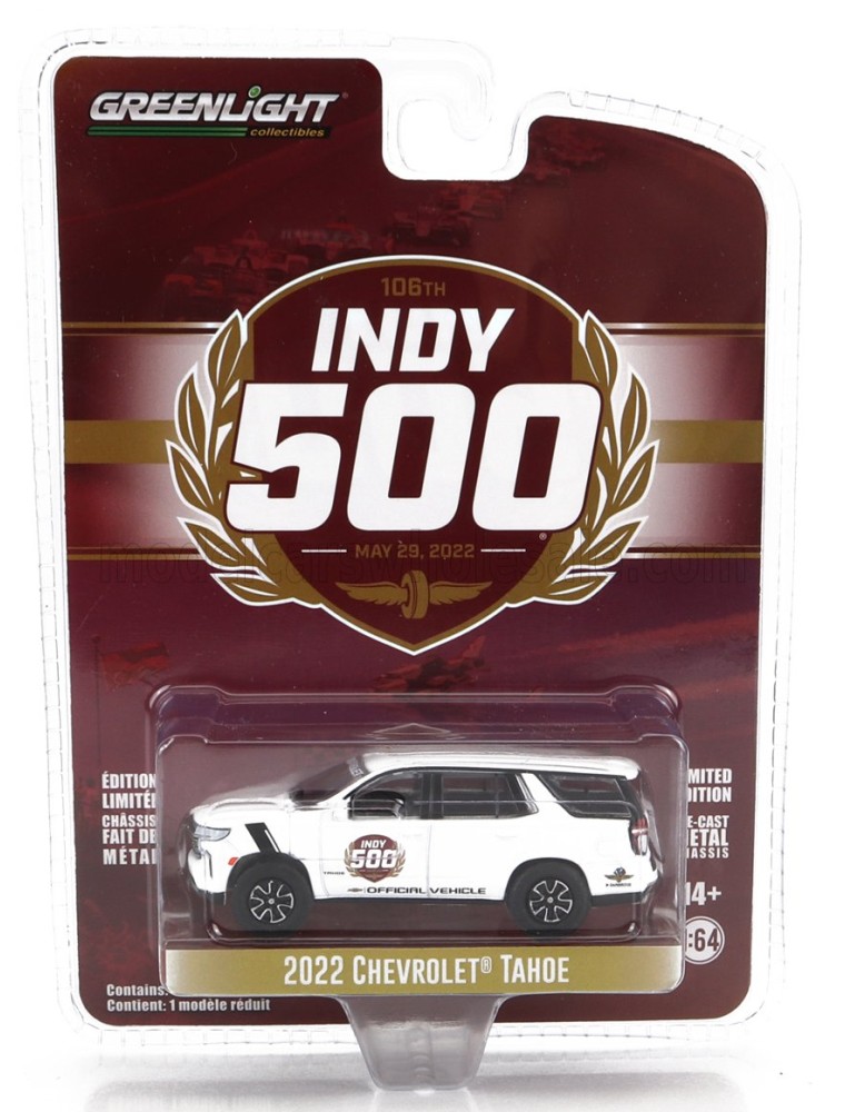 CHEVROLET - TAHOE OFFICIAL PACE CAR INDIANAPOLIS 500 MILE RACE 2022 - WHITE