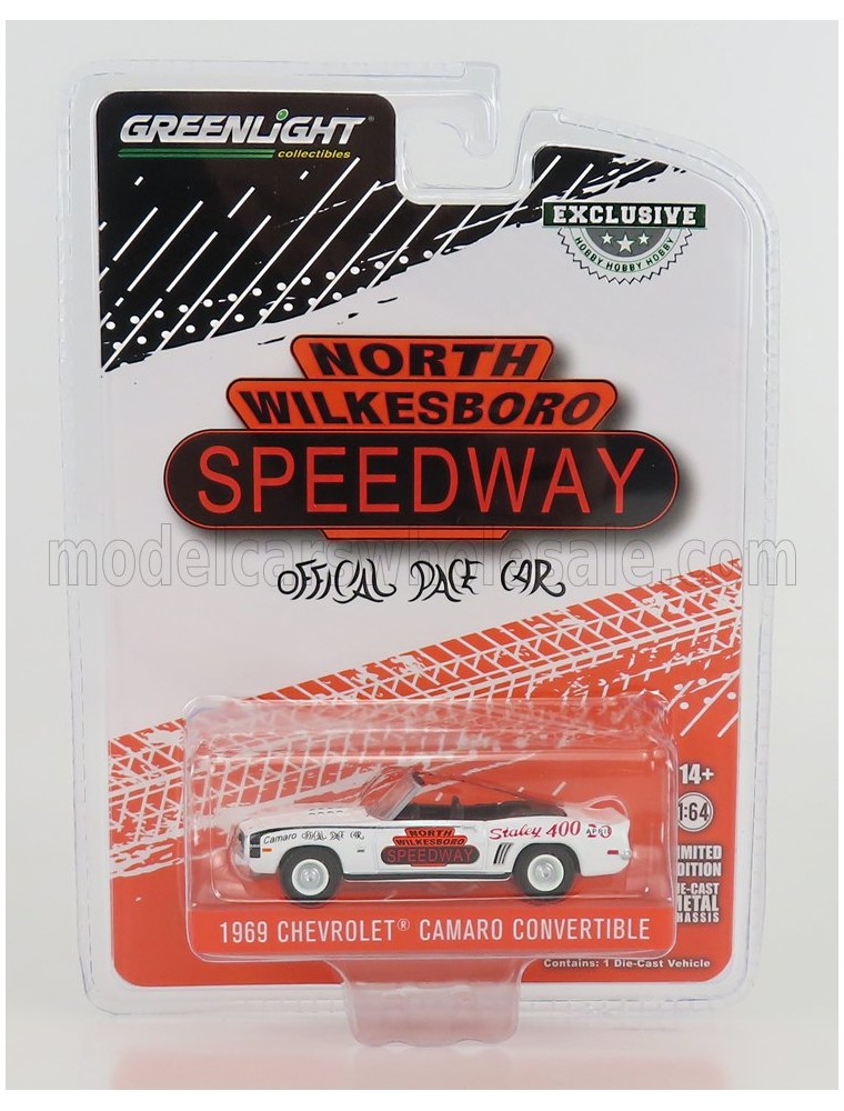 CHEVROLET - CAMARO CABRIOLET 1969 OFFICAL PACE CAR NORTH WILKESBORO SPEEDWAY - WHITE