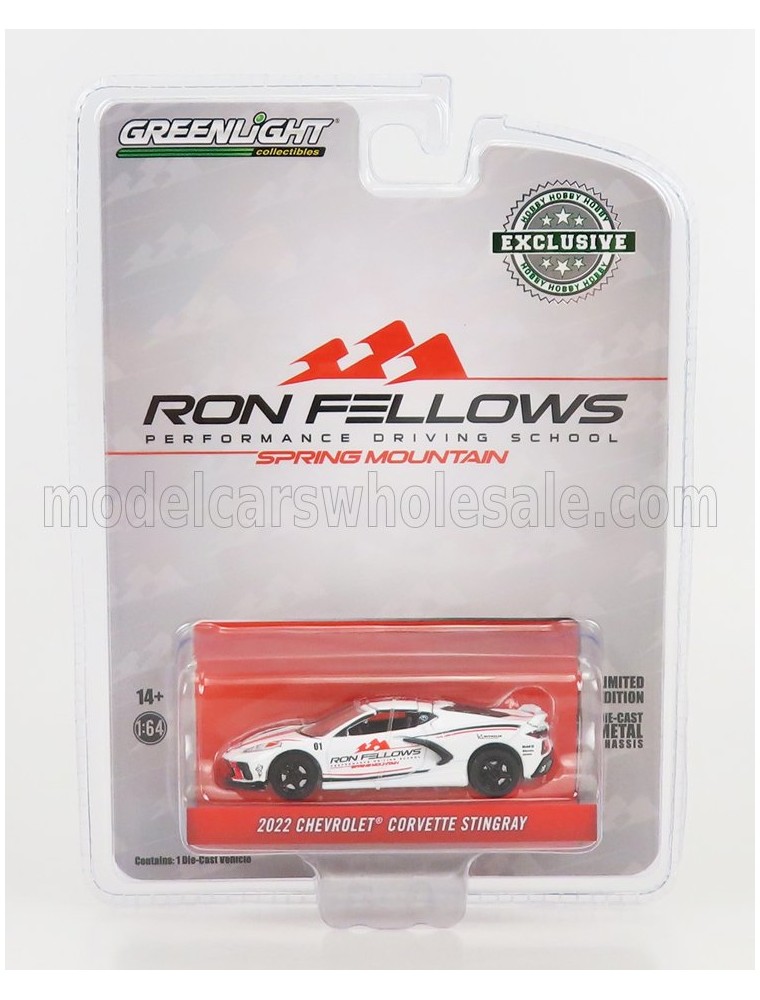 CHEVROLET - CORVETTE STINGRAY RON FELLOWS 2022 - WHITE RED BLACK