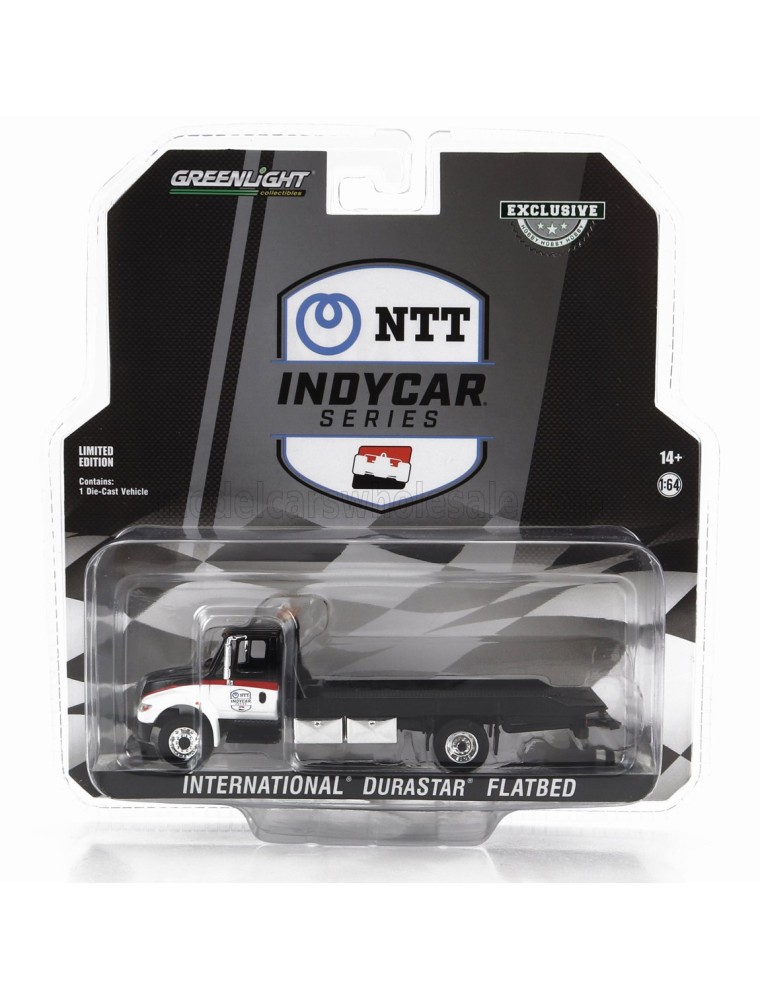 INTERNATIONAL - DURASTAR 4400 FLATBED TRUCK CARRO ATTREZZI NTT INDYCAR SERIES - WRECKER ROAD SERVICE 2023 - WHITE BLACK