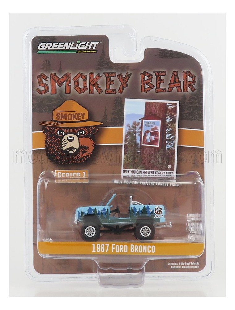 FORD USA - BRONCO 1967 - SMOKEY BEAR - LIGHT BLUE GREEN