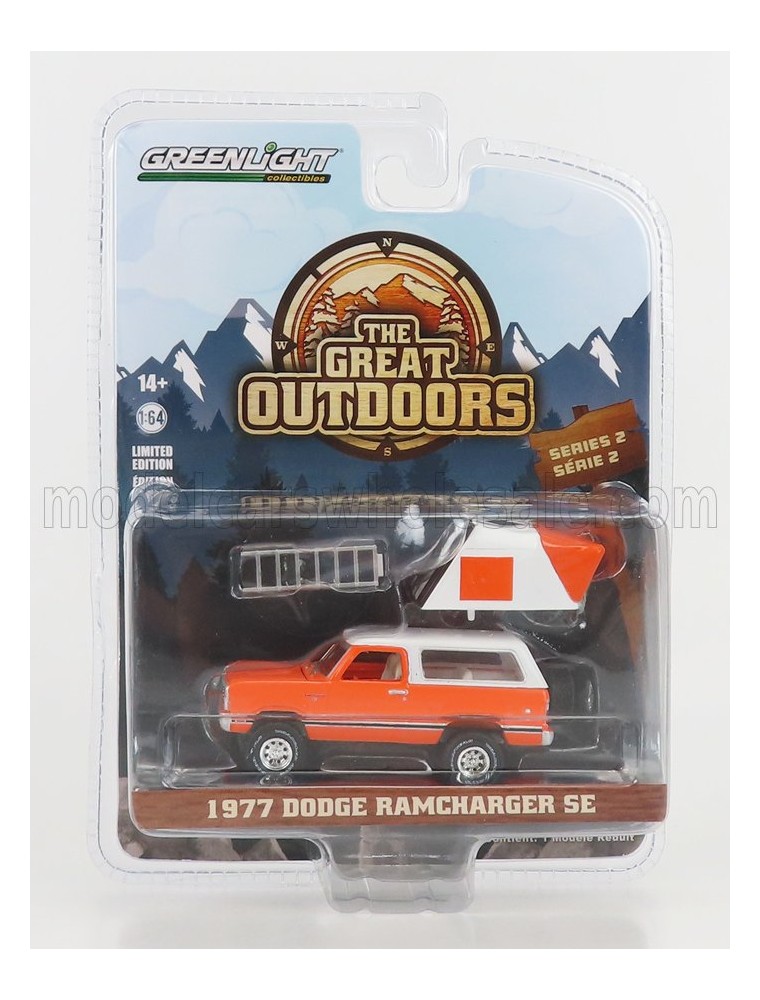 DODGE - RAMCHARGER SE 1977 - THE GREAT OUTDOORS - ORANGE WHITE