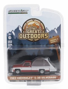 CHEVROLET - C-20 PICK-UP SILVERADO CAMPER 1983 - RED SILVER