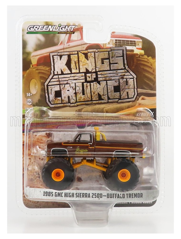 GMC - HIGH SIERRA 2500 PICK-UP BIGFOOT MONSTER TRUCK BUFFALO TREMOR 1985 - BROWN