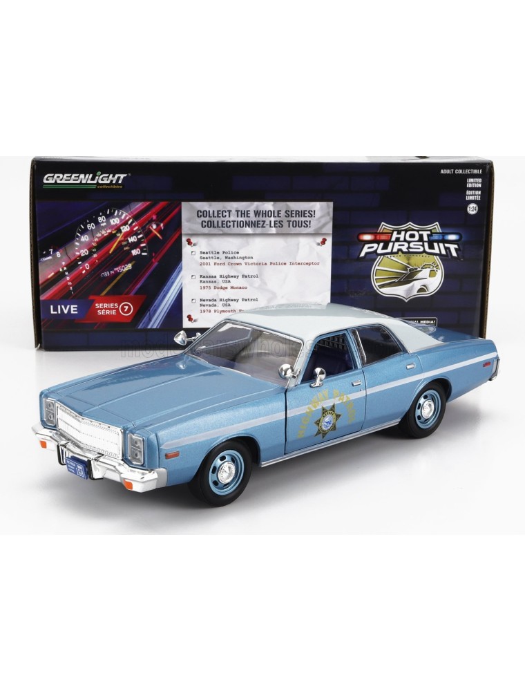 PLYMOUTH - FURY NEVADA HIGHWAY PATROL POLICE 1978 - LIGHT BLUE