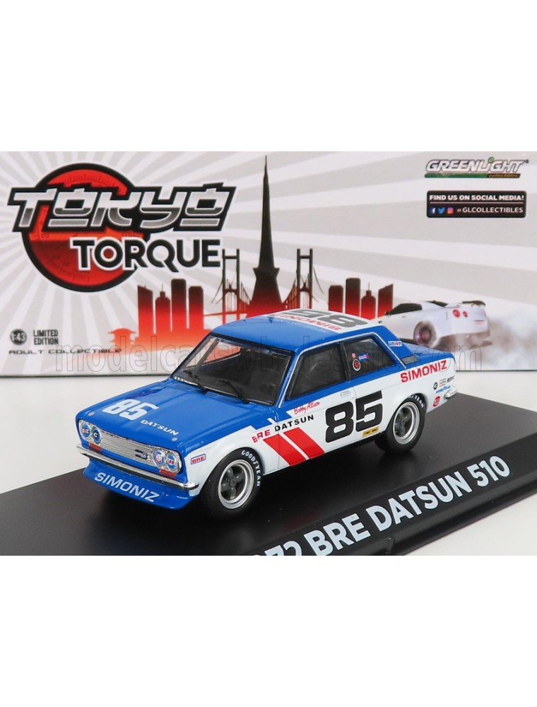 DATSUN - 510 BRE N 85 RACING 1972 B.ALLISON - BLUE WHITE