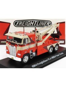 FREIGHTLINER - FLA 9664 TRACTOR TRUCK GRU CRANE 3-ASSI CARRO ATTREZZI - WRECKER ROAD SERVICE 1984 - ORANGE CREAM