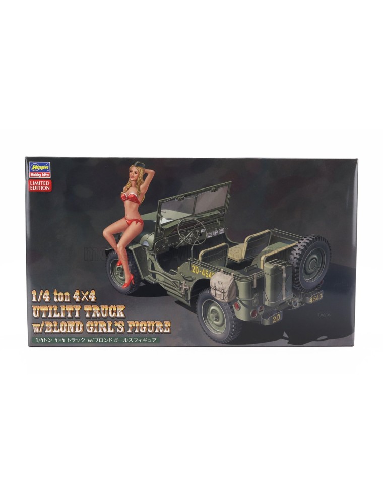 JEEP - WILLYS MB U.S 1/4 TON 4X4 MILITARY UTILITY TRUCK WITH BLOND GIRL FIGURE 1942 - /