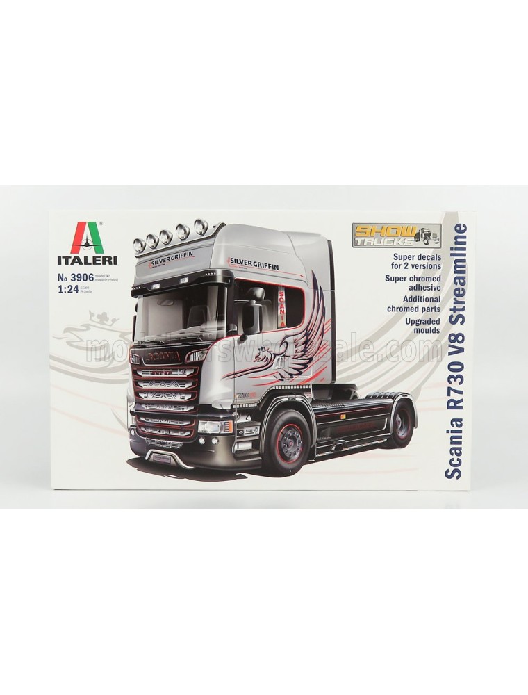 SCANIA - R730 TRACTOR TRUCK V8 STREAMLINE SILVER GRIFFIN 2-ASSI 2011 - /