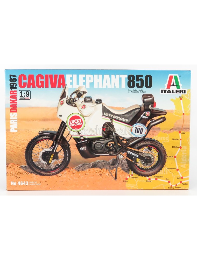 CAGIVA - ELEPHANT 850 RALLY PARIS-DAKAR 1987 H.AURIOL - A.DE PETRI - /