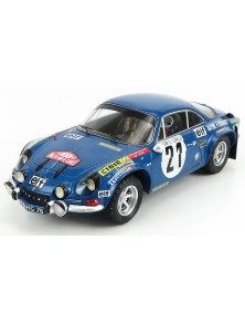 RENAULT - ALPINE A110 1800S N 21 RALLY MONTECARLO 1973 J-P.NICOLAS - M.VIAL - BLUE MET