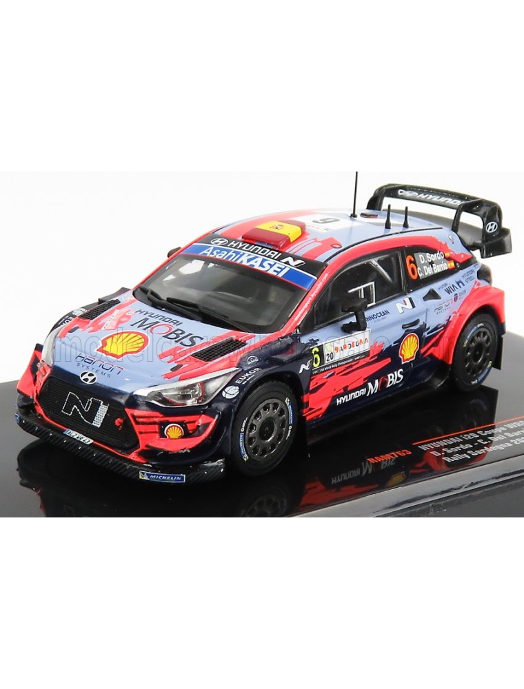 HYUNDAI - i20 COUPE WRC N 6 RALLY SARDEGNA 2020 D.SORDO - C.DEL BARRIO - LIGHT BLUE RED BLACK