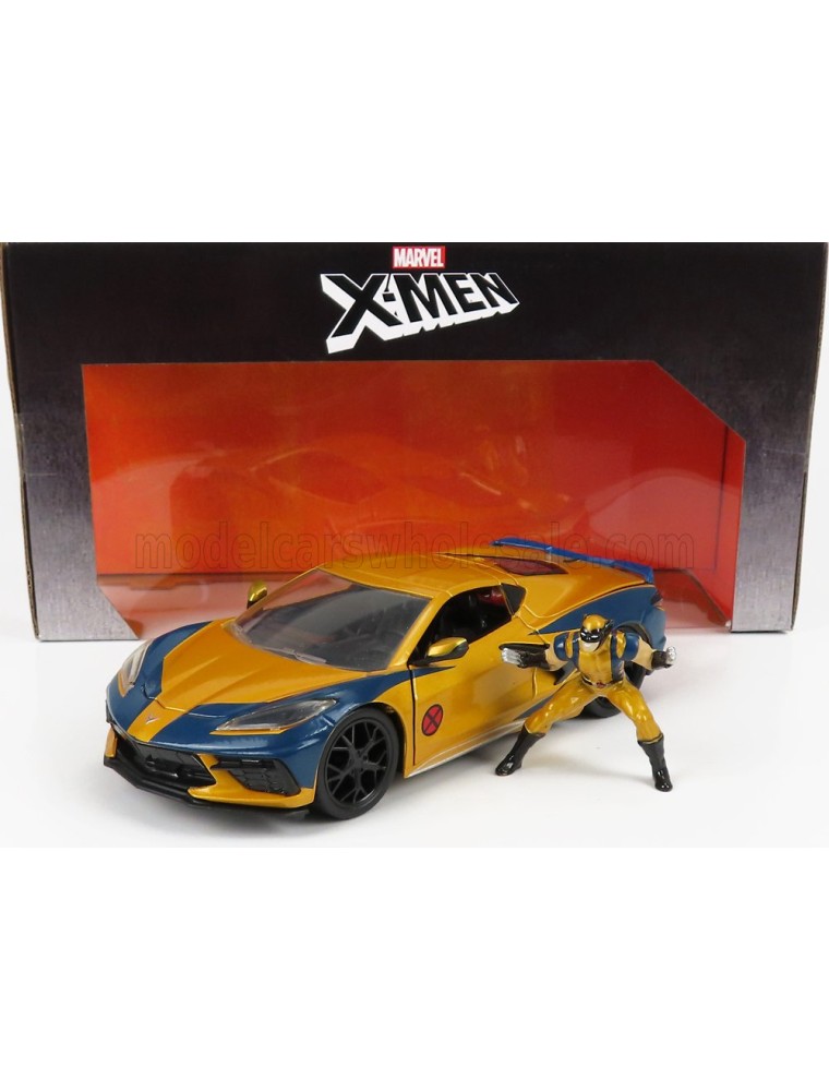 CHEVROLET - CORVETTE 2020 - MARVEL X-MEN WOLVERINE - GOLD BLUE