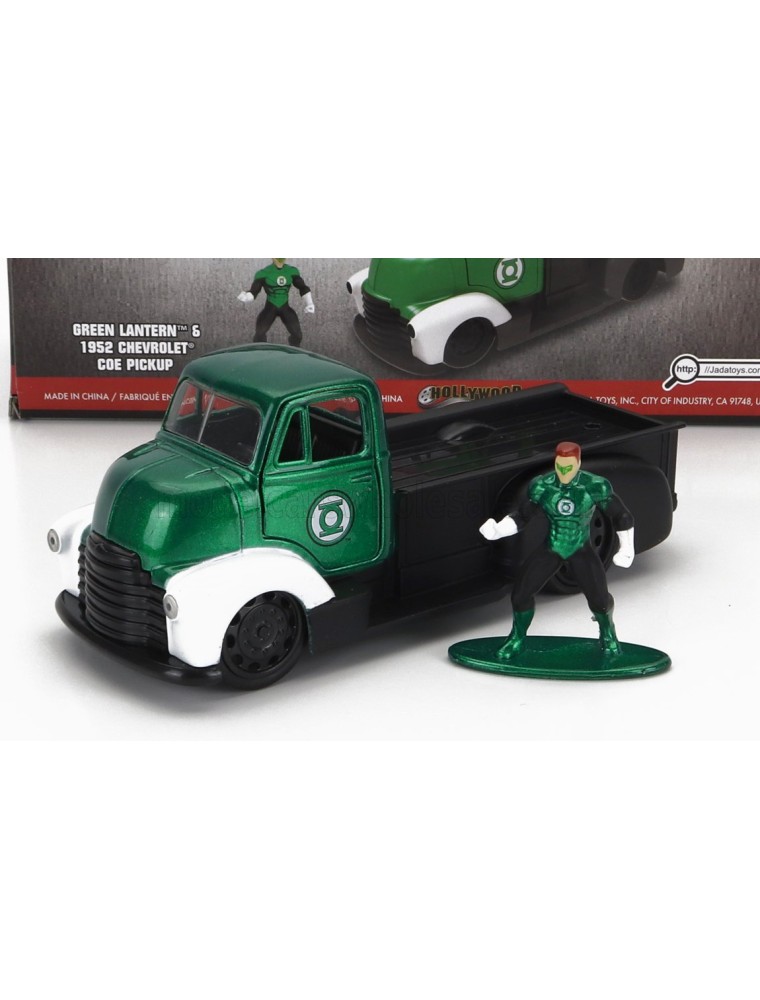 CHEVROLET - COE TRUCK WITH GREEN LANTERN FIGURE 1952 - GREEN BLACK