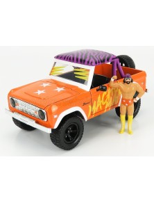 FORD USA - BRONCO WITH MACHO MAN RANDY SAVAGE FIGURE 1973 - ORANGE