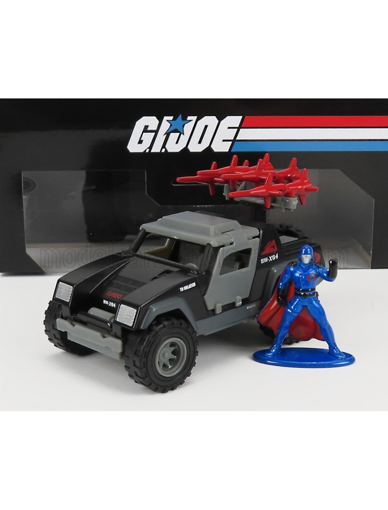 JEEP - COMMANDER 1996 WITH G.I.JOE FIGURE - GREY BLACK