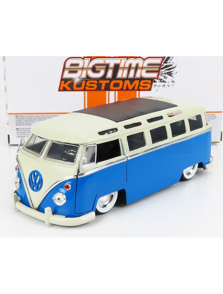 VOLKSWAGEN - T1 MINIBUS CUSTOM 1962 - BLUE WHITE