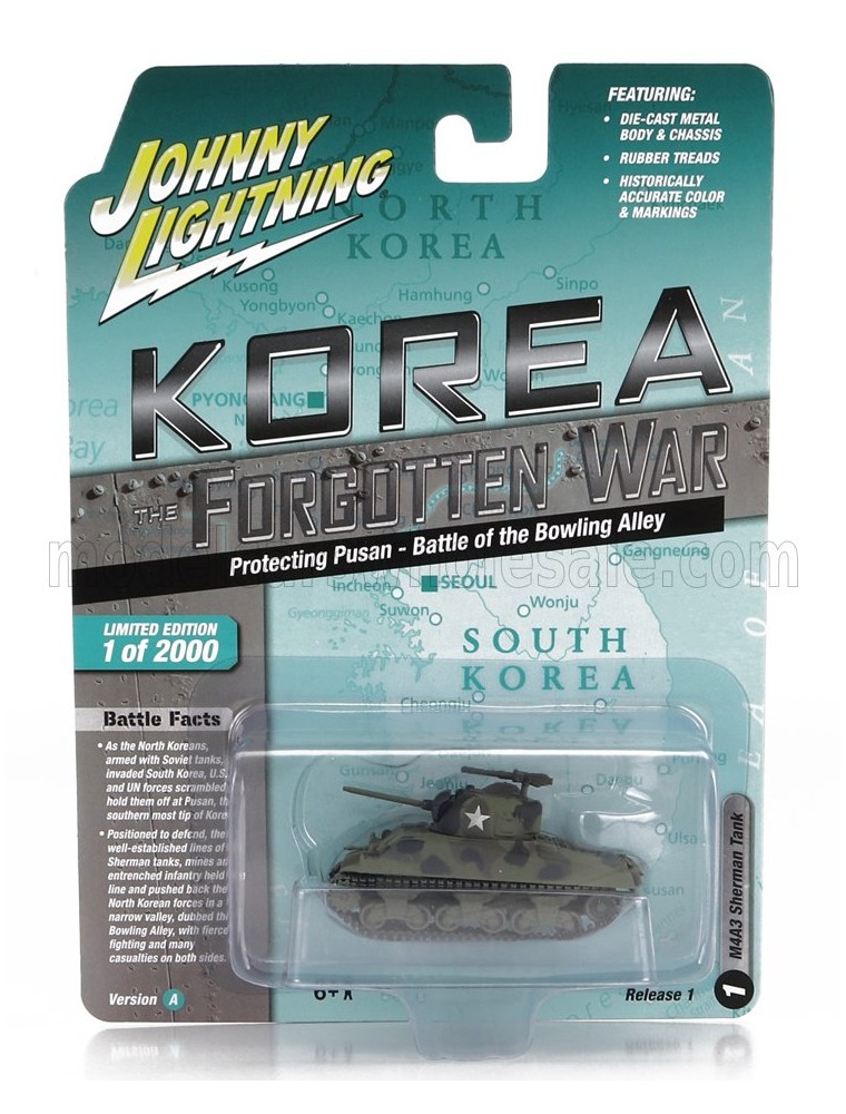 TANK - M4A3 SHERMAN MILITARY KOREA 1944 - MILITARY GREEN