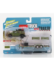 HUMMER - H2 WITH TRAILER 2004 - MILITARY GREEN