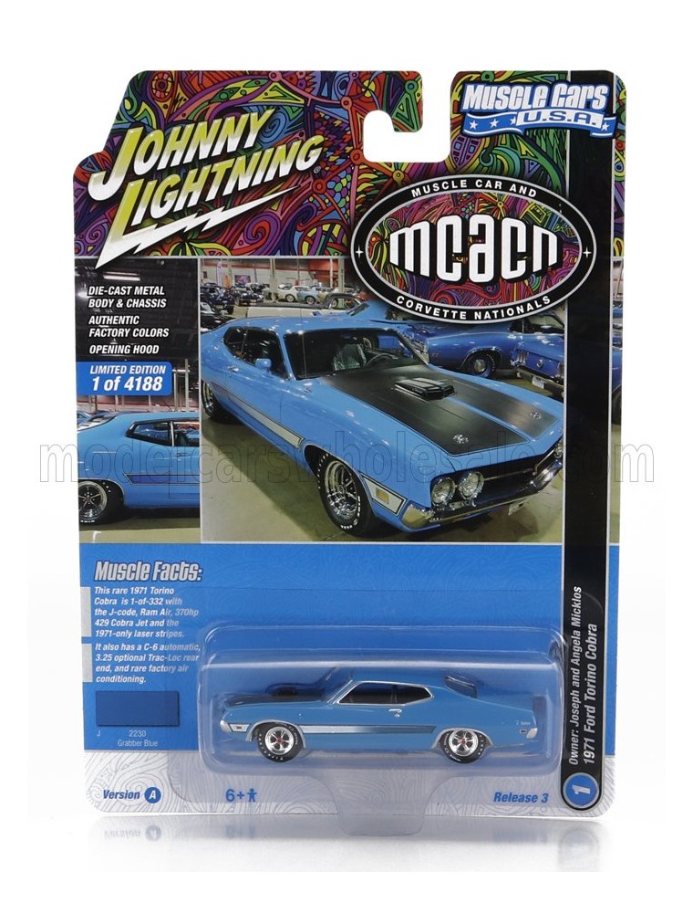 FORD USA - TORINO COBRA COUPE 1971 - BLUE BLACK