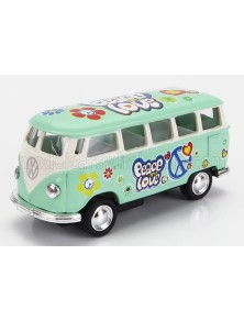 VOLKSWAGEN - T1 SAMBA MINIBUS FLOWER 1962 - WITHOUT BOX - LIGHT GREEN