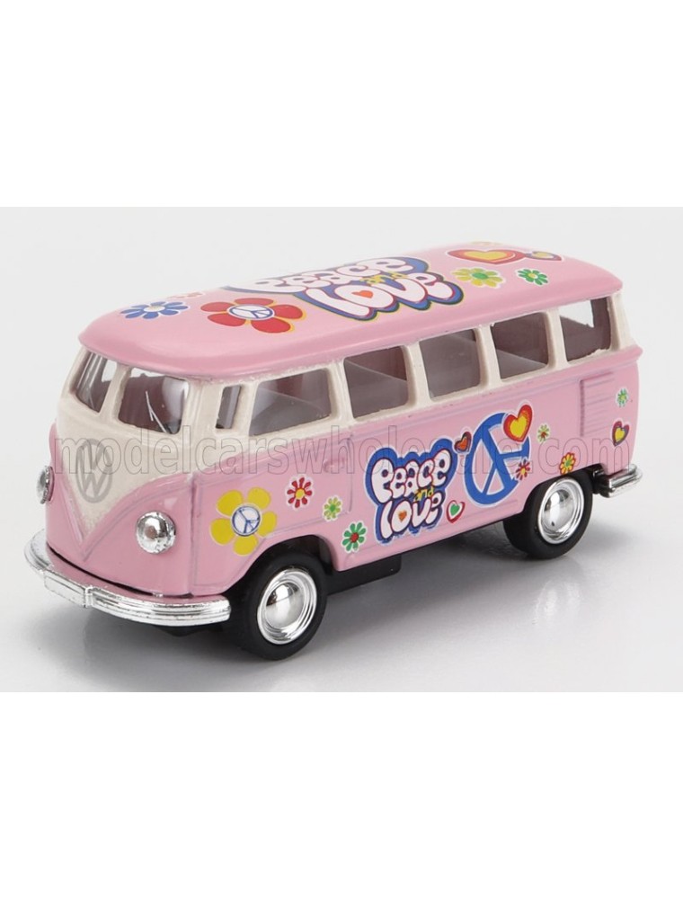 VOLKSWAGEN - T1 SAMBA MINIBUS FLOWER 1962 - WITHOUT BOX - PINK