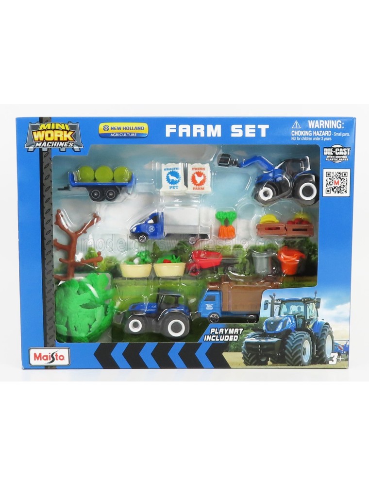 NEW HOLLAND - FARM SET T7-315 TRACTOR WITH ACCESSORIES 2018 - VARIOUS