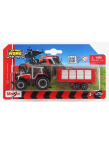 MASSEY FERGUSON - 8S.265 TRACTOR WITH TRAILER 2020 - RED SILVER