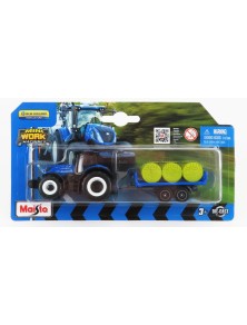 NEW HOLLAND - T7-315 TRACTOR WITH TRAILER 2018 - BLUE GREEN