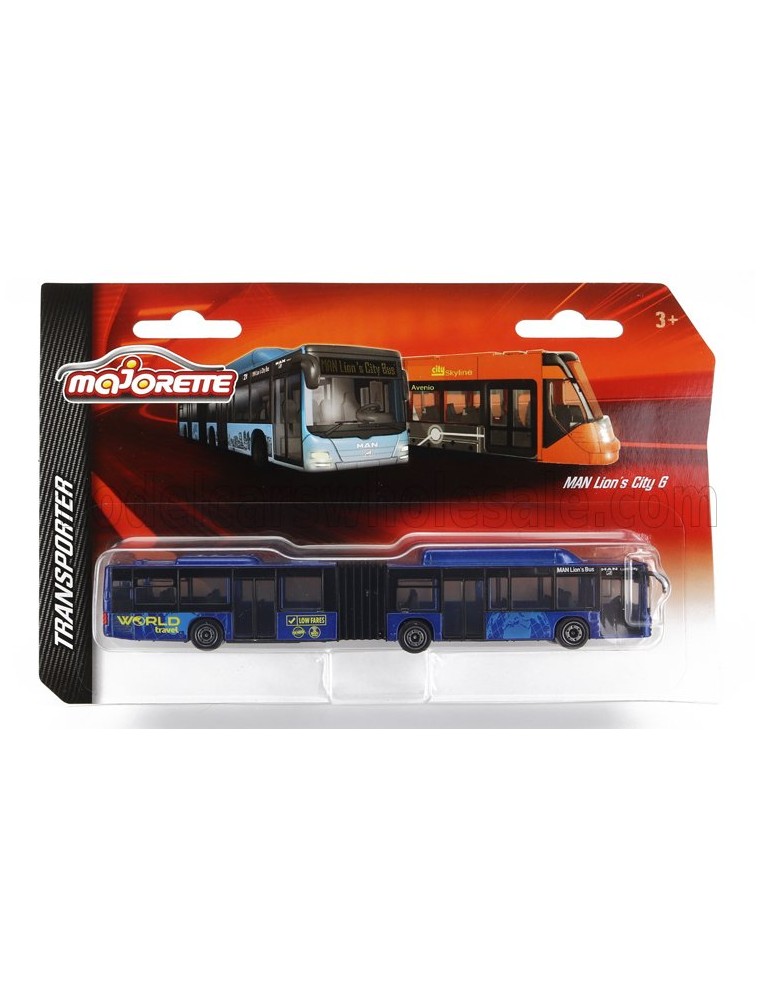 MAN - LION'S CITY 6 AUTOBUS SNODATO A SOFFIETTO 2010 - BLUE BLACK