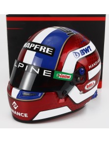 BELL HELMET - F1  CASCO HELMET RENAULT A522 TEAM ALPINE BWT N 31 SEASON 2022 ESTEBAN OCON - RED WHITE