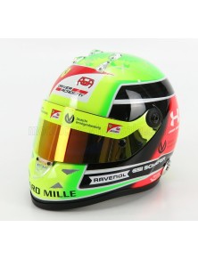 SCHUBERTH HELMET - F2  CASCO HELMET DALLARA TEAM PREMA RACING N 20 SEASON MICK SCHUMACHER 2020 F2 WORLD CHAMPION - YELLOW GREEN 