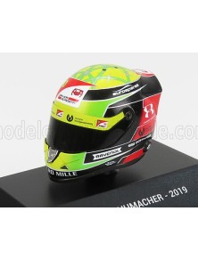 SCHUBERTH HELMET - F2 KEYRING HELMET DALLARA TEAM PREMA RACING N 9 SEASON MICK SCHUMACHER 2019 - YELLOW GREEN RED BLACK