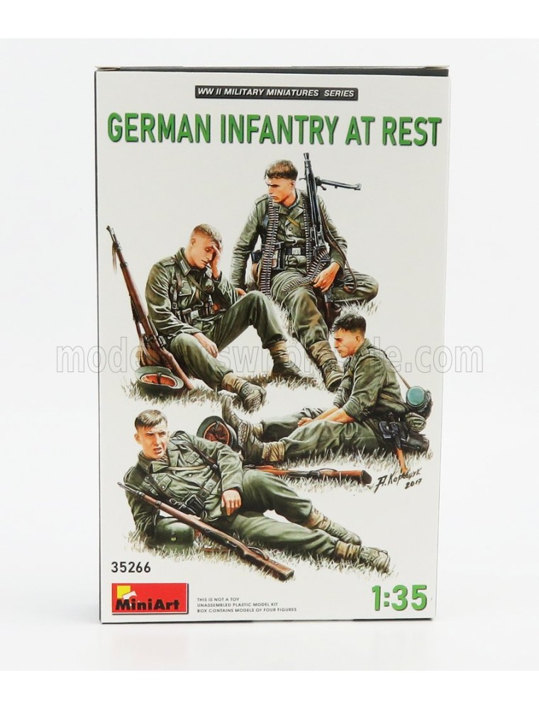 FIGURES - SOLDATI - SOLDIERS MILITARY GERMAN INFANTRY AT REST - /