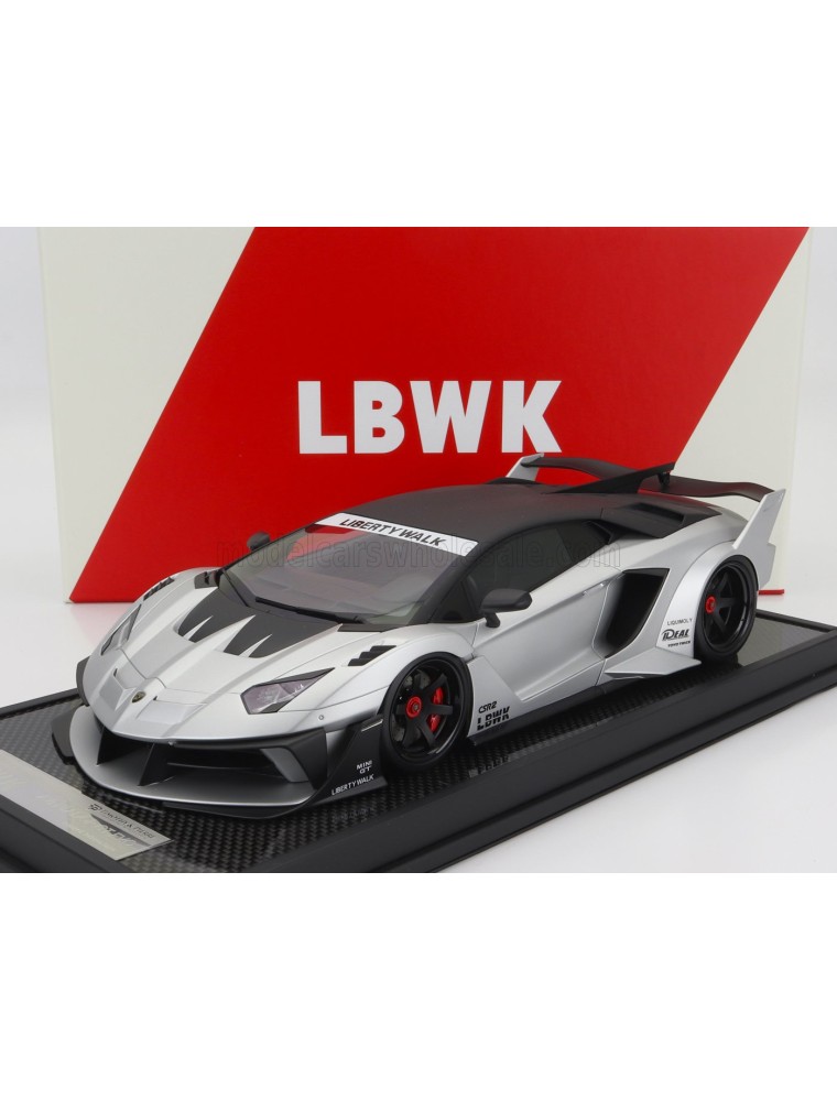 LAMBORGHINI - AVENTADOR GT EVO LBWK LB-WORKS 2019 - SILVER CARBON BLACK