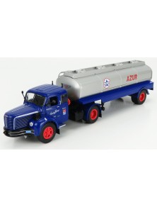 BERLIET - TLM 10M2 TANKER TRUCK AZUR 1961 - BLUE SILVER