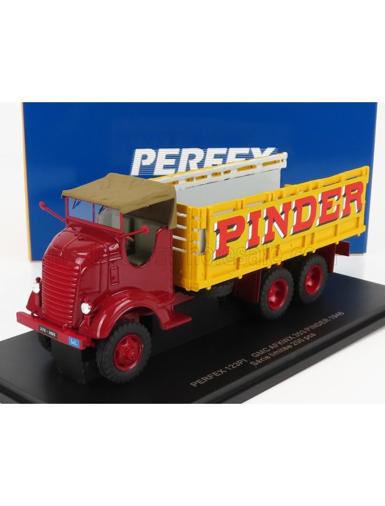 GMC - 353 AFKWX TRUCK CIRCUS PINDER 3-ASSI 1944 - RED YELLOW