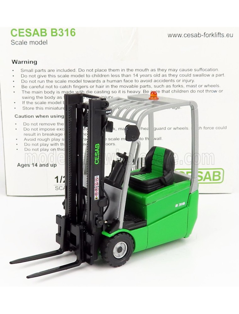 CESAB - B316 CARRELLO ELEVATORE VERTICALE - VERTICAL ORDER PICKER 3 WHEELS - GREEN BLACK