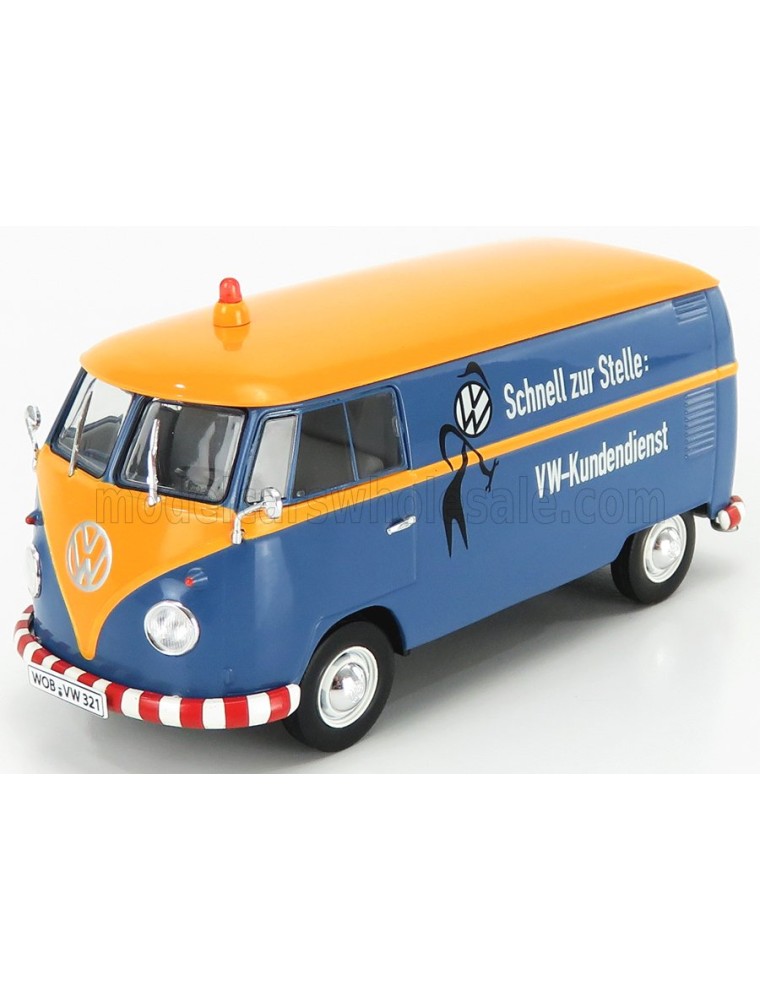 VOLKSWAGEN - T1b VAN VW-KUNDENDIENST 1962 - BLUE YELLOW