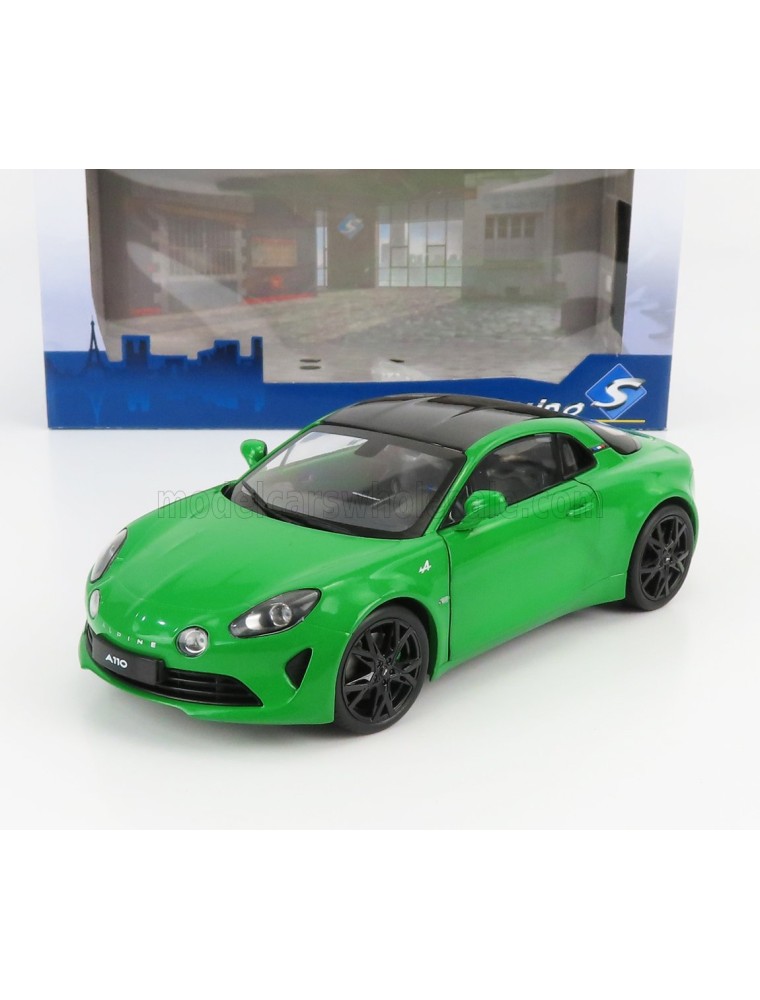 RENAULT - ALPINE A110 PURE COUPE 2021 - BLACK WHEELS - GREEN MET