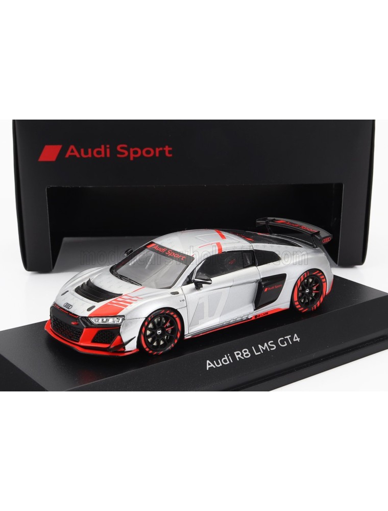 AUDI - R8 LMS GT4 TEAM AUDI SPORT N 0 PRESENTATION 2023 - SILVER RED BLACK